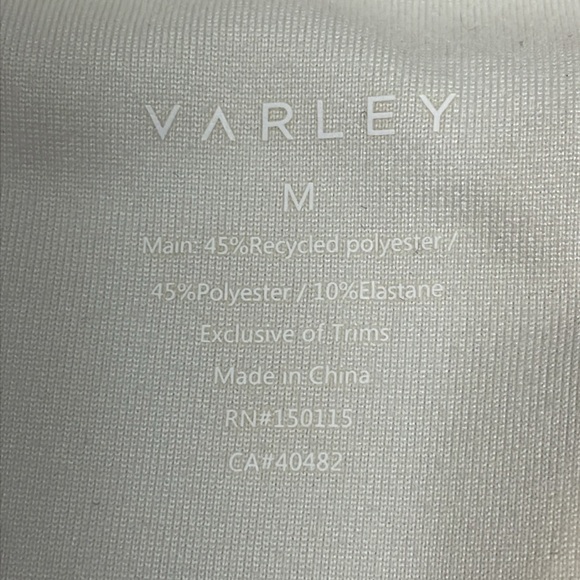 NWT Varley Waldon Racer Back Active Tank Shelf Bra Egret Cream M - Picture 10 of 14